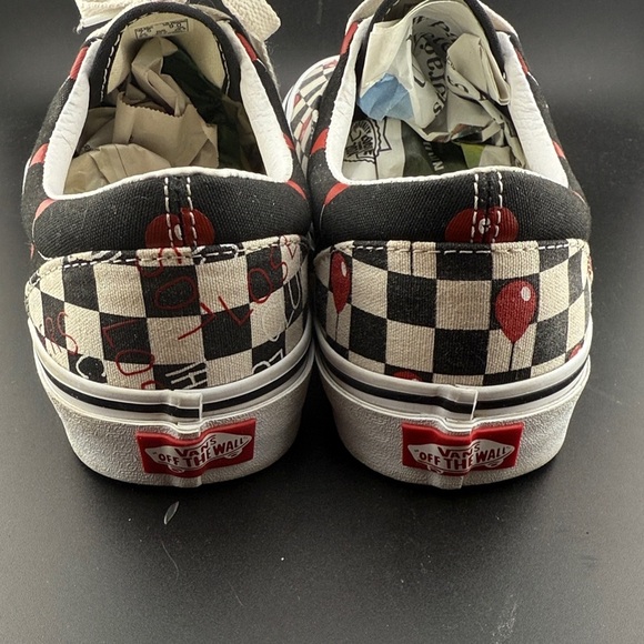Unisex Vans IT House Of Terror Pennywise Horror Movie Check Shoes - Picture 5 of 7